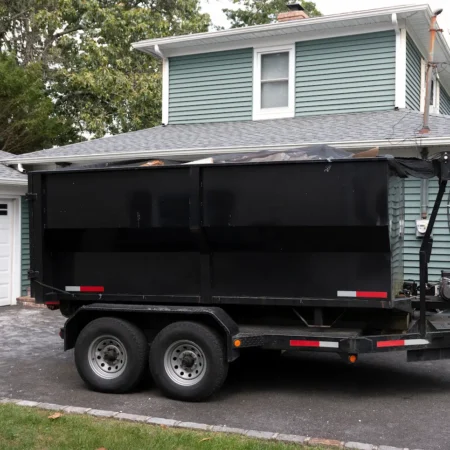 rubber wheeled dump trailer